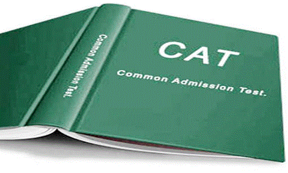 A book with 'CAT - Common Admission Test' printed on its cover used in article about CAT exam preparation