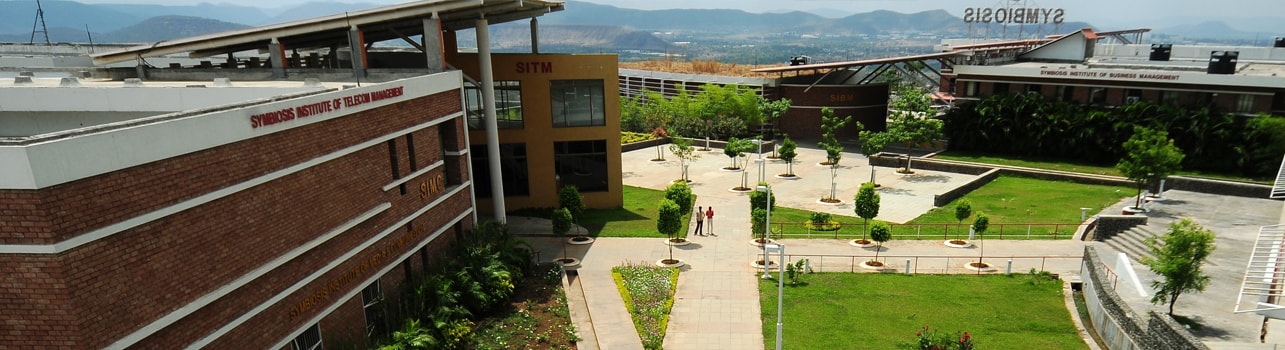 Campus of SITM in Pune, which offers one of the top MBA programs in telecom management