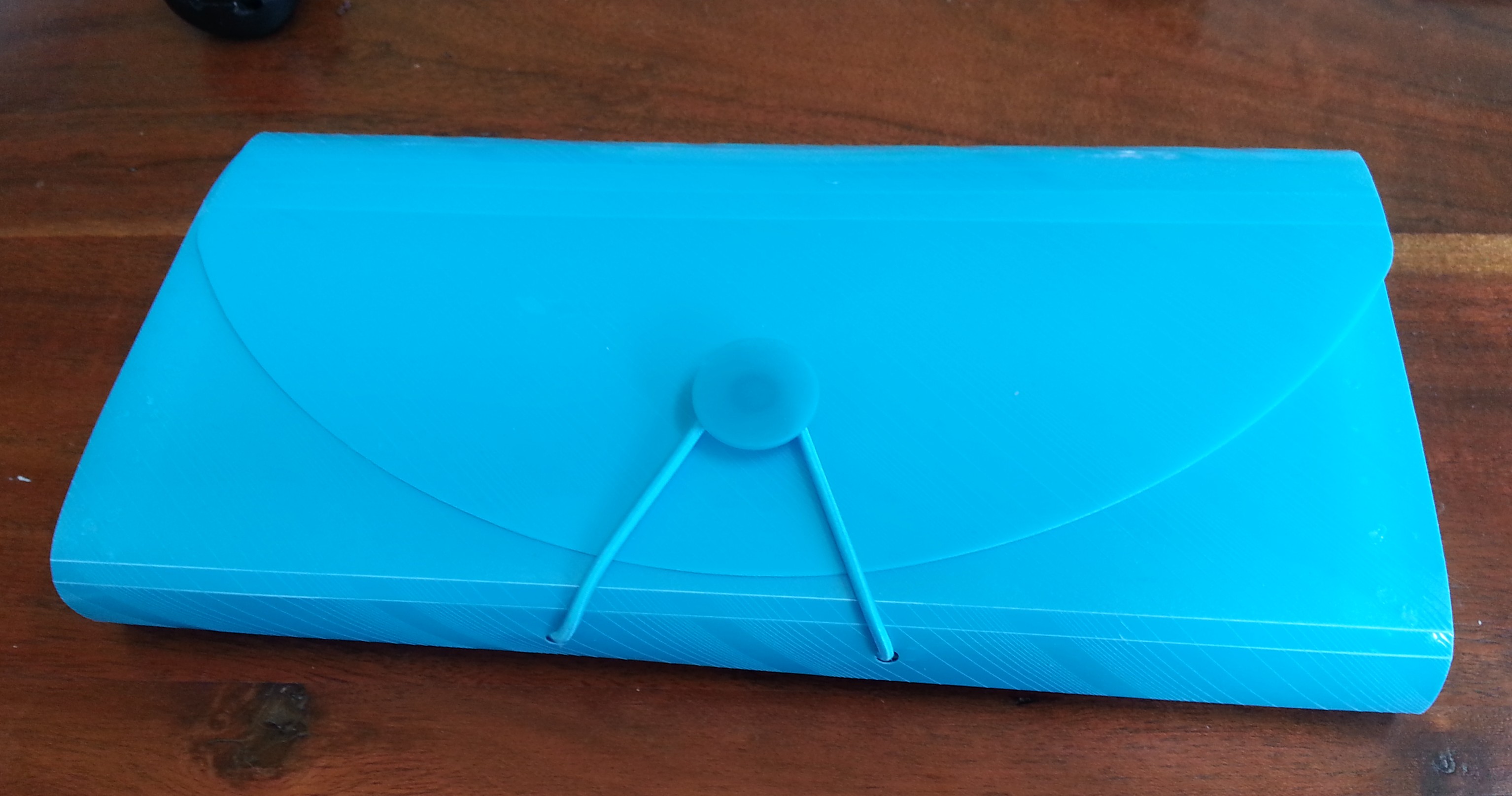A plastic folder to contain and arrange all documents required